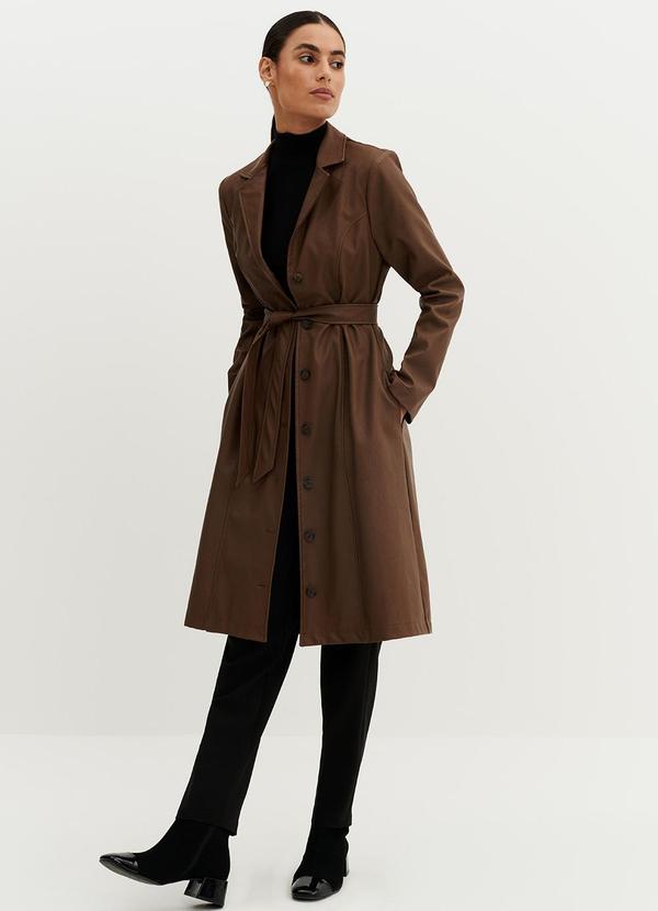 Principessa - Trench Coat Marrom Jasmine Marrom