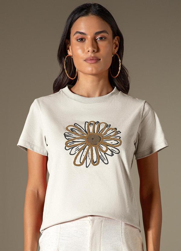 Use Modo - Baby Look Margarida Bege 1