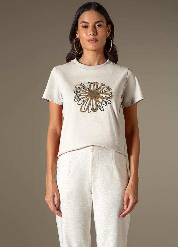 Use Modo - Baby Look Margarida Bege 2