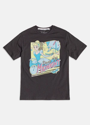 Authoria - Blusa Alongada com Strass da Cinderella Grafite - AUTHORIA