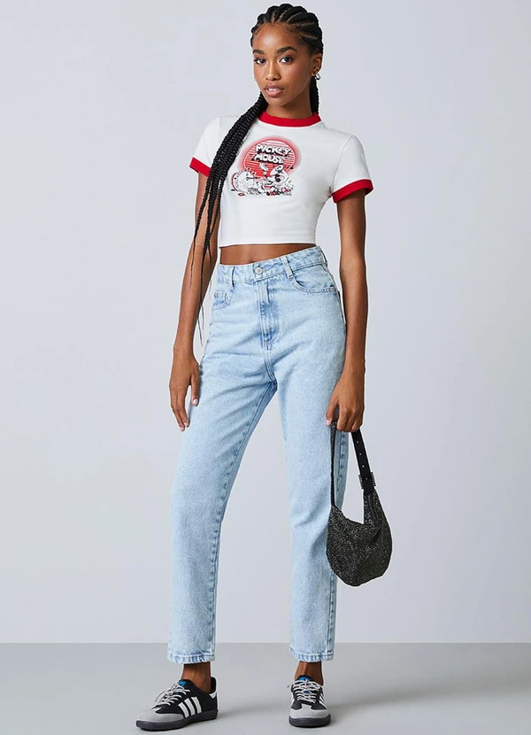 Authoria - Blusa Baby Tee Vintage do Mickey Pérola 3