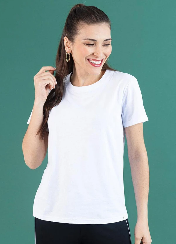 Soft Bonni - Blusa Básica Adulto Branco