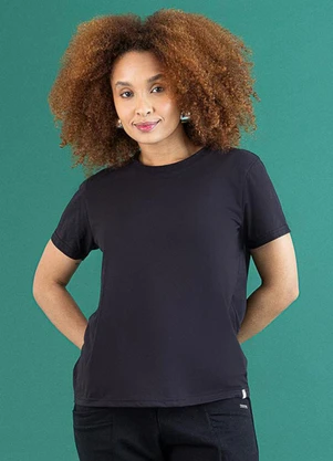 Soft Bonni - Blusa Básica Adulto Preto - SOFT BONNI