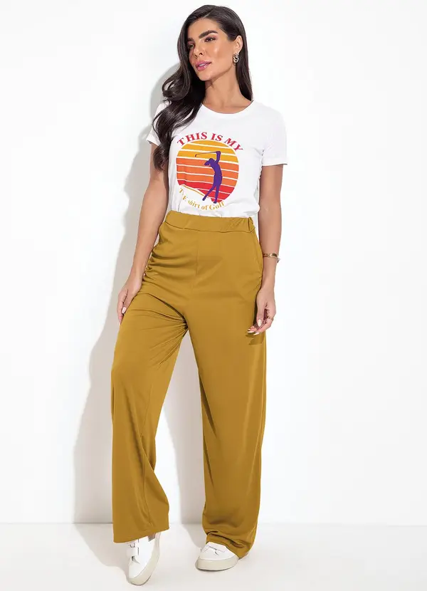 Moda Pop - Blusa Branco em Malha de Algodão 3