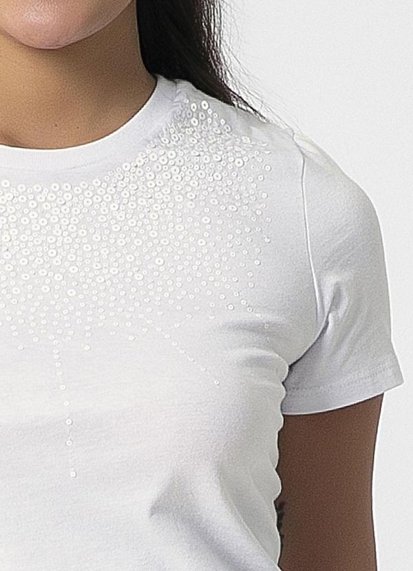 Habana - Blusa com Bordado de Lantejoulas Branco 3