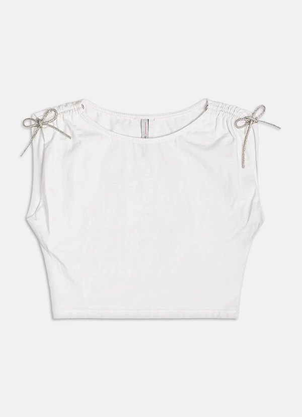 Authoria - Blusa com Detalhe Drapeado  Off White