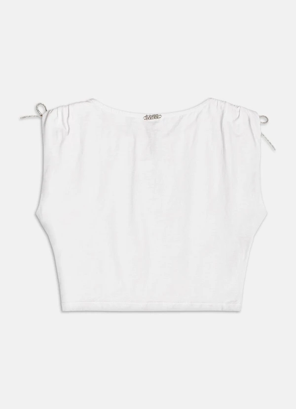 Authoria - Blusa com Detalhe Drapeado  Off White 2