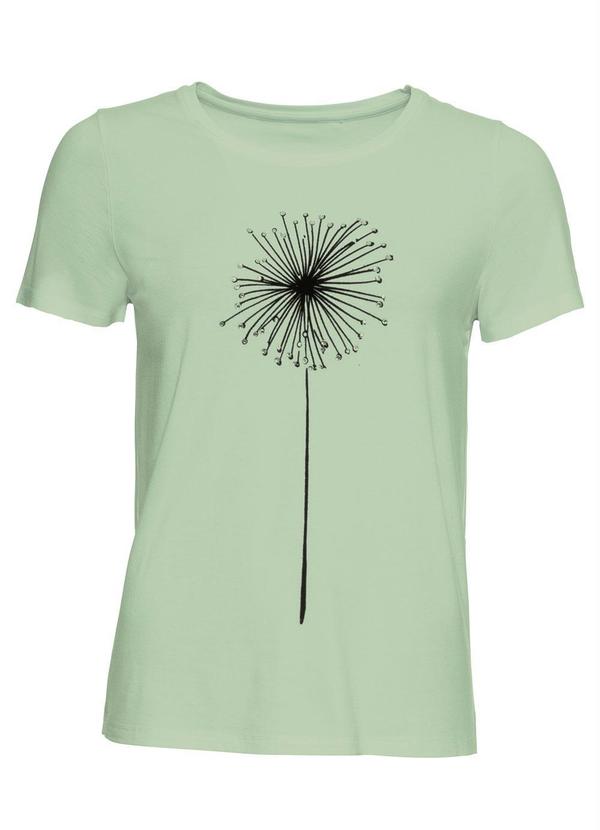 bonprix - Blusa com Estampa Localizada Frontal Verde Candy 3