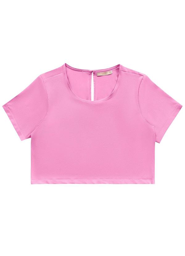 Angel - Blusa Crepe Texturizado Rosa