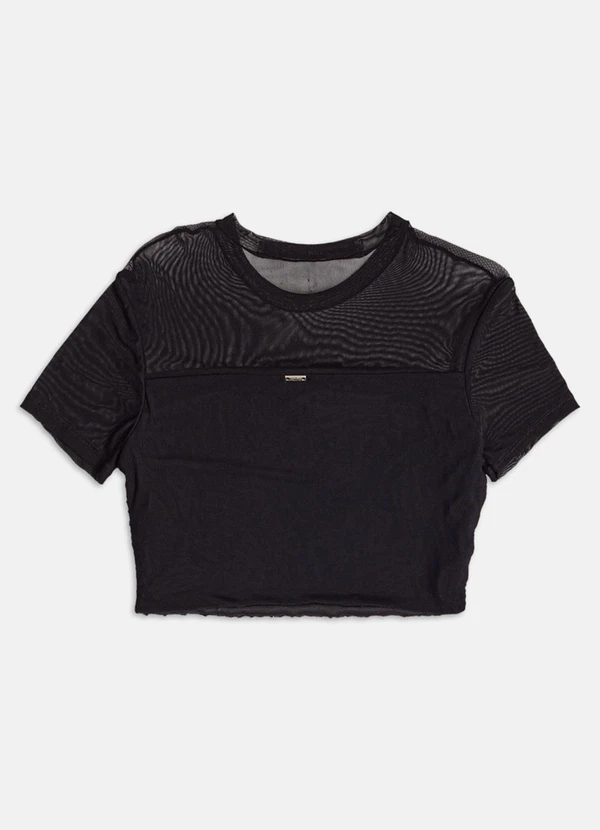 Authoria - Blusa de Tule com Paetê Preto 2