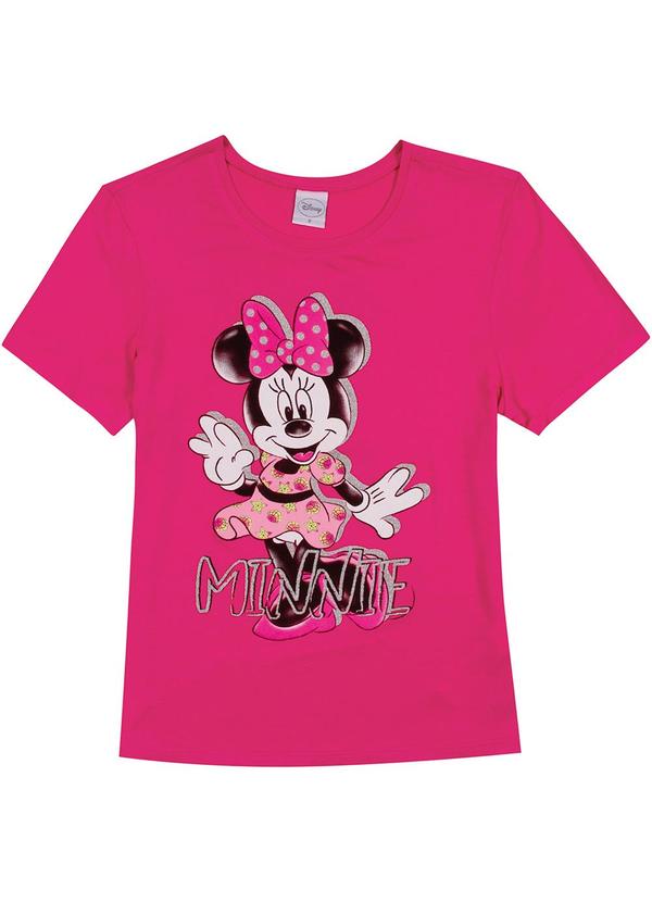 Disney - Blusa Estampada Frente e Costas Minnie Rosa