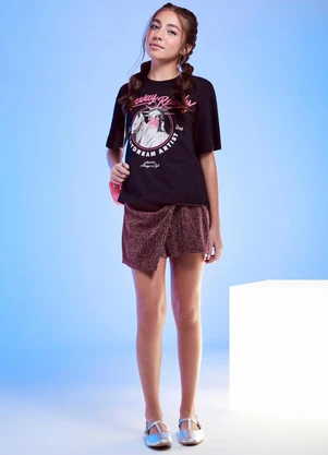 Authoria - Blusa Estampada  Preto - AUTHORIA