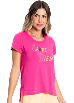 Rovitex - Blusa Feminina Carpe Diem Rosa - ROVITEX