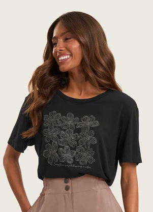 Rovitex - Blusa Feminina em Visco Tricot Preto - ROVITEX