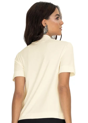 Endless - Blusa Feminina Gola Alta Bege - ENDLESS