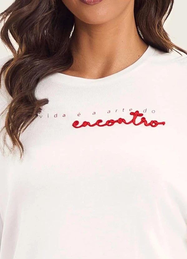 Endless - Blusa Feminina Manga Curta em Visco Tricot Bege 3