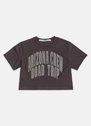 Authoria - Blusa Grafite com Strass  Grafite - AUTHORIA