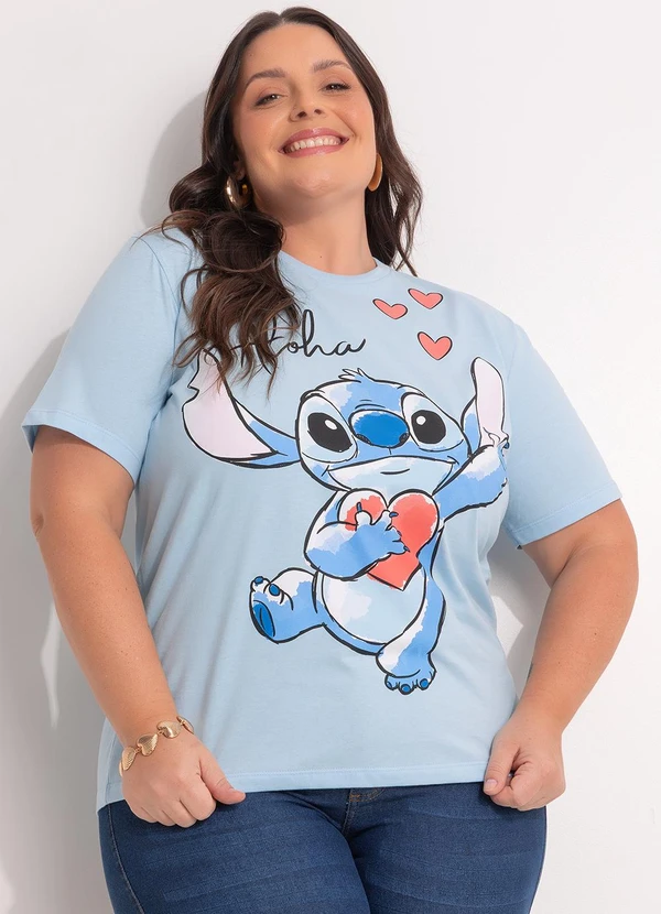 Disney - Blusa Lilo & Stitch Azul