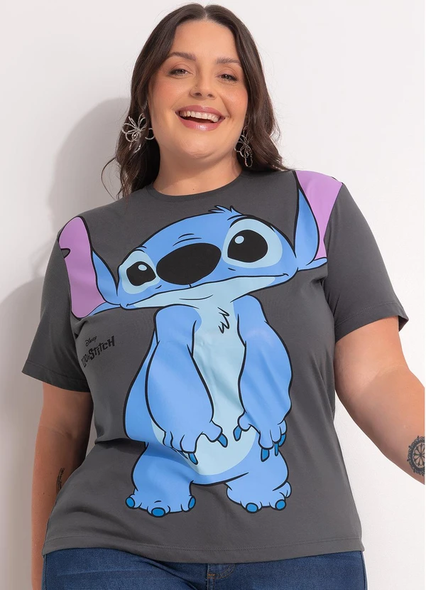 Disney - Blusa Lilo & Stitch Cinza