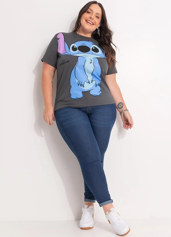 Disney - Blusa Lilo & Stitch Cinza 3