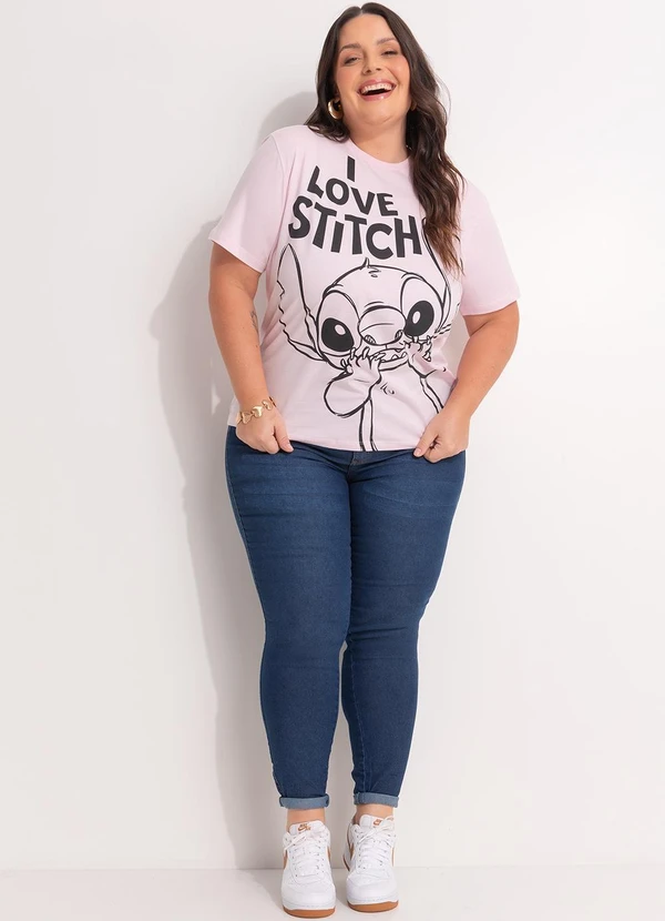 Disney - Blusa Lilo & Stitch Rosa 3