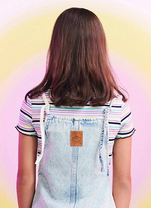 I Am - Blusa Listrada Lilás 2