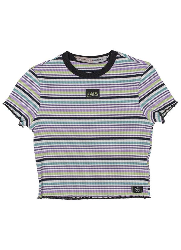 I Am - Blusa Listrada Lilás 3