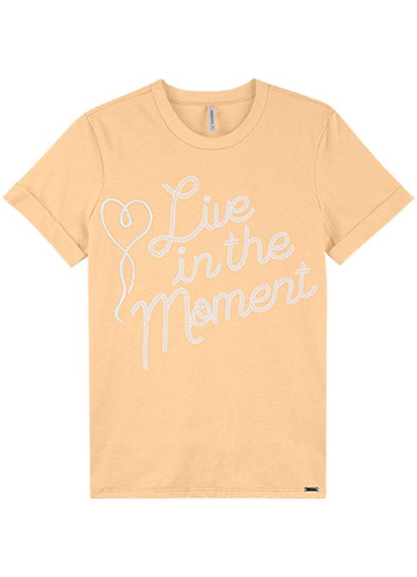 Rezzato - Blusa Live In The Moment Adulto Feminino Laranja