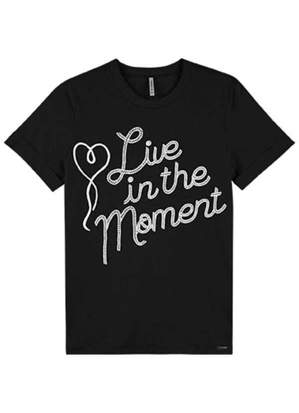 Rezzato - Blusa Live In The Moment Adulto Feminino Preto