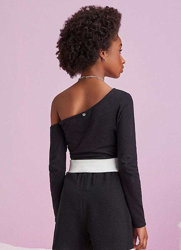 I Am - Blusa Manga Longa Preto 2