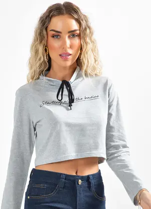 Moda Pop - Blusa Mescla Claro em Malha - MODA POP