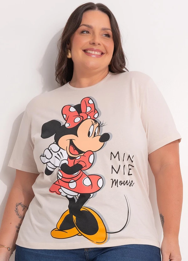 Disney - Blusa Minnie Mouse Bege
