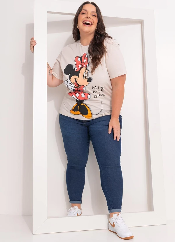 Disney - Blusa Minnie Mouse Bege 3