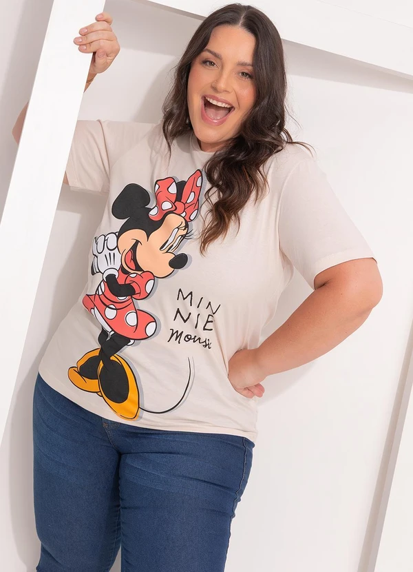 Disney - Blusa Minnie Mouse Bege 5