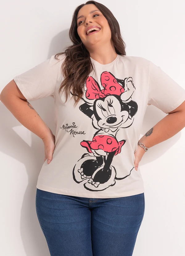 Disney - Blusa Minnie Mouse Bege 3