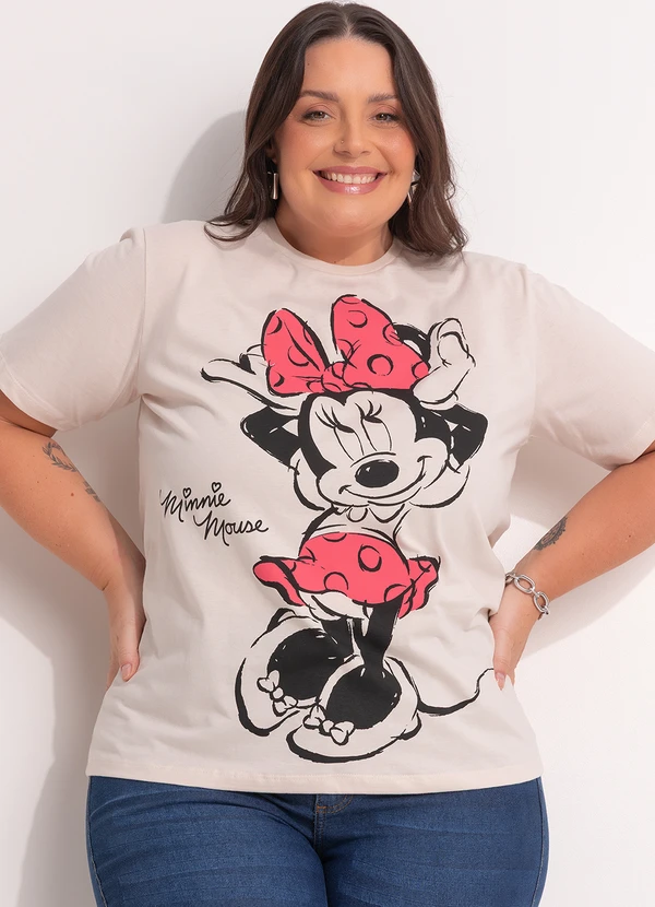 Disney - Blusa Minnie Mouse Bege 5