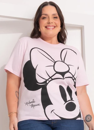 Disney - Blusa Minnie Mouse Rosa - DISNEY