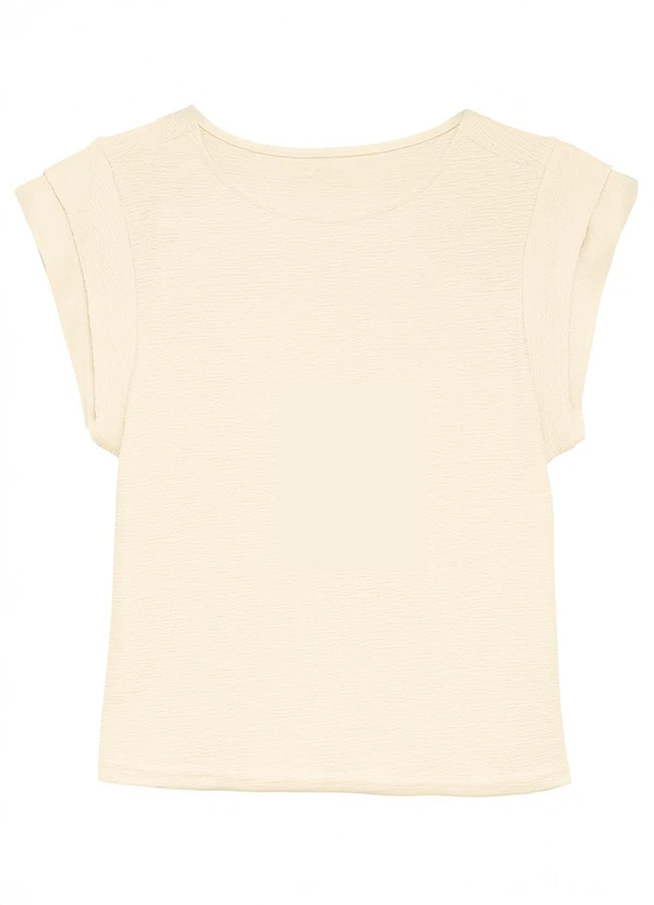 Enfim - Blusa Muscle Tee Texturizada Off White 3