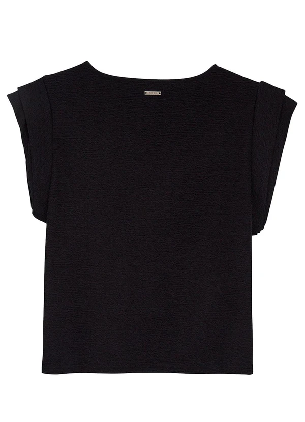 Enfim - Blusa Muscle Tee Texturizada Preto 2