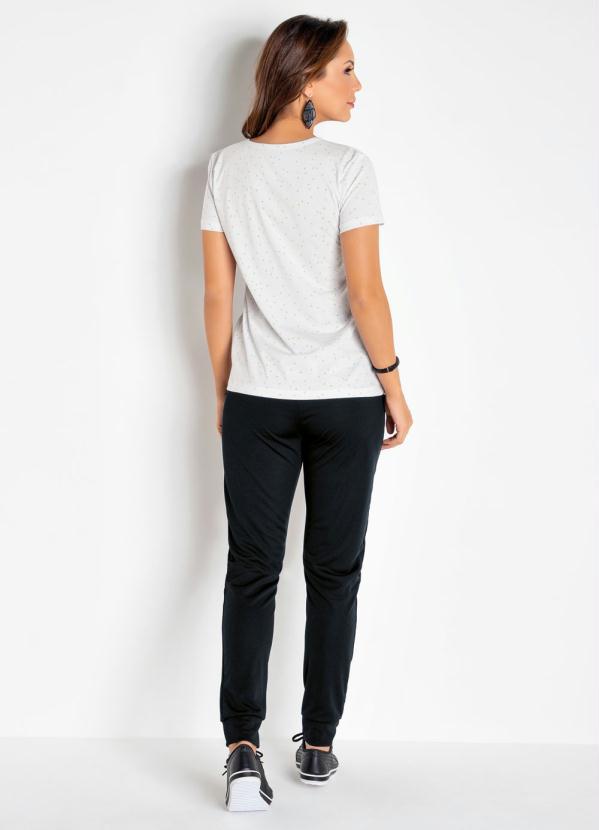 Moda Pop - Blusa Poá Verde de Mangas Curtas 6