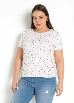 Moda Pop - Blusa Poá Vermelha com Estampa de Poá - MODA POP