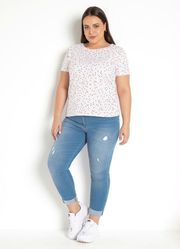 Moda Pop - Blusa Poá Vermelha com Estampa de Poá 10