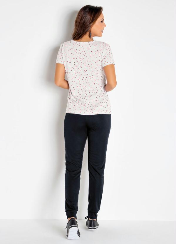 Moda Pop - Blusa Poá Vermelha com Estampa de Poá 6