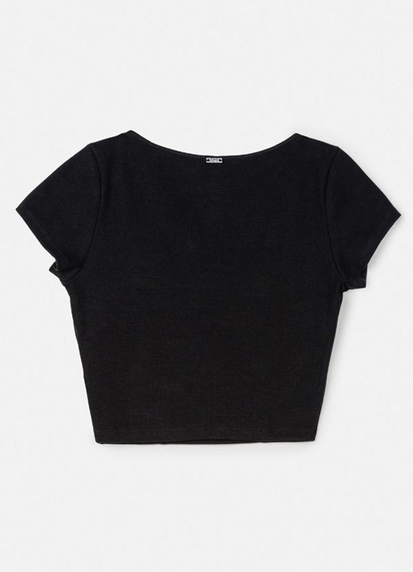 Authoria - Blusa Preta com Decote Quadrado Preto 2