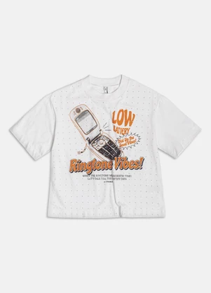 Authoria - Blusa Ringtone Vibes  Off White - AUTHORIA