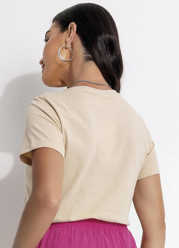 Fakini - Blusa em Malha Bege 2