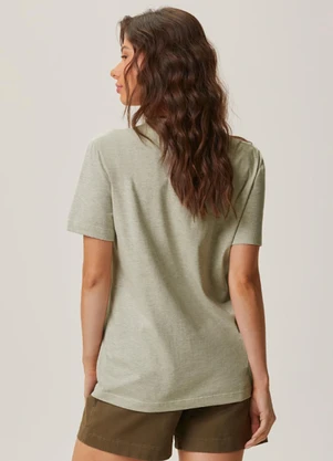 Malwee - Camiseta Alongada Van Gogh Cinza Claro - MALWEE