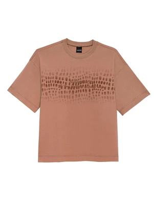 Enfim - Camiseta Ampla Authenticity Marrom - ENFIM