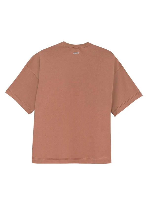 Enfim - Camiseta Ampla Authenticity Marrom 2