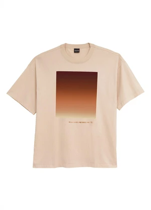 Enfim - Camiseta Ampla Breathe Areia - ENFIM